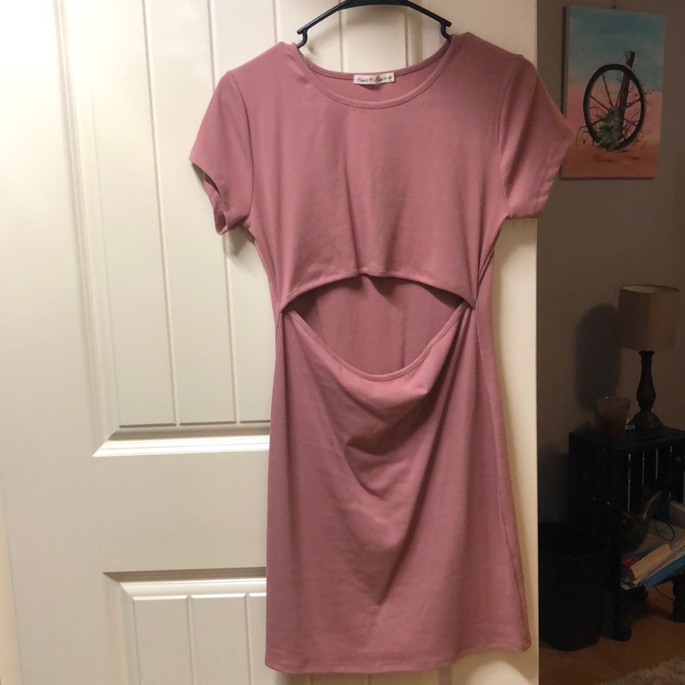 Forgive and forget cutout ribbed cutout bodycon